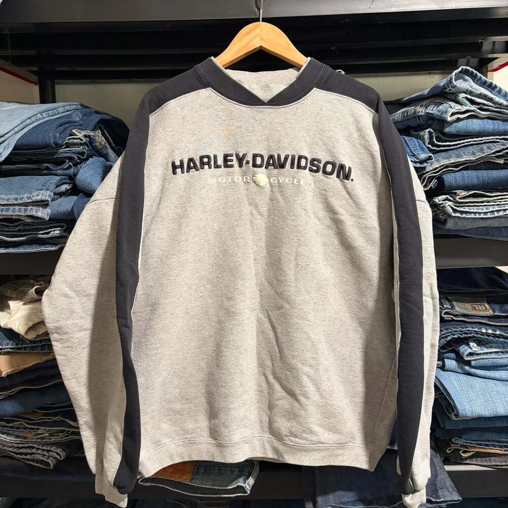 Harley-Davidson Crewneck Sweatshirt Vintage Made in USA Sz L